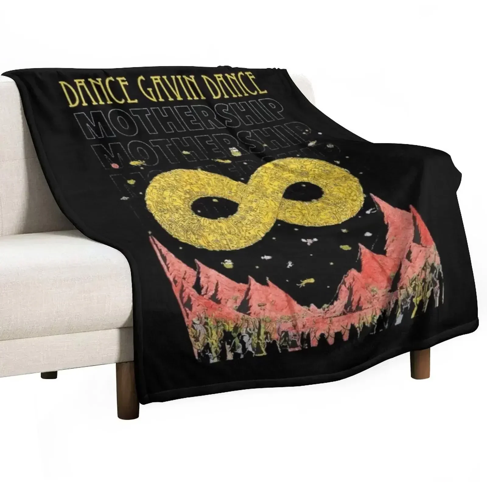 Dance Gavin Dance Mothership Graphic Design Throw Blanket Multi-Purpose wednesday Beautifuls Furrys Blankets