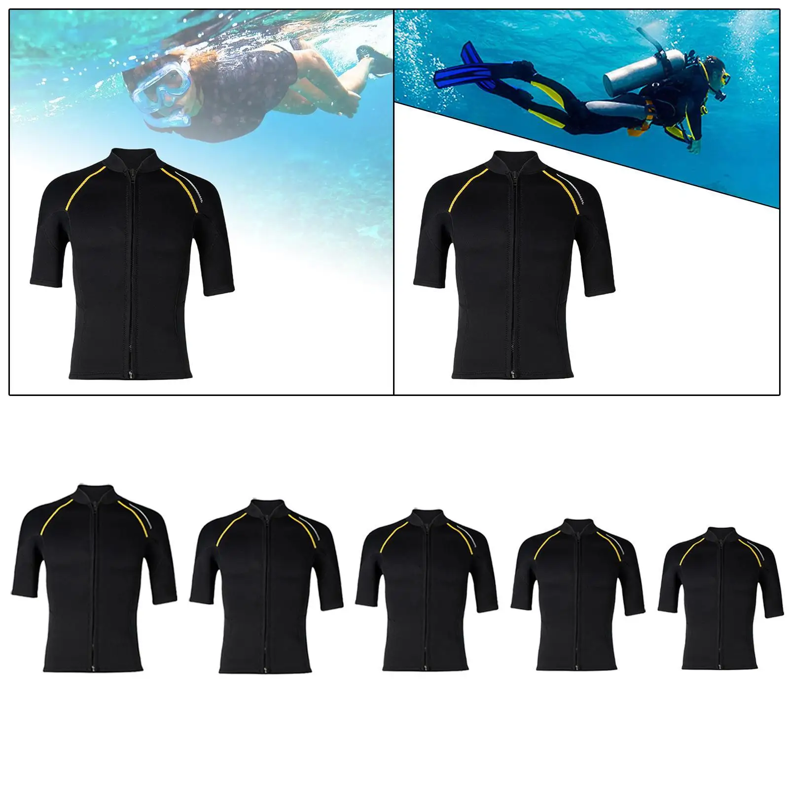 

Wetsuit Top Men Diving Suit Swimming Suit for Surfing Swimming Canoeing