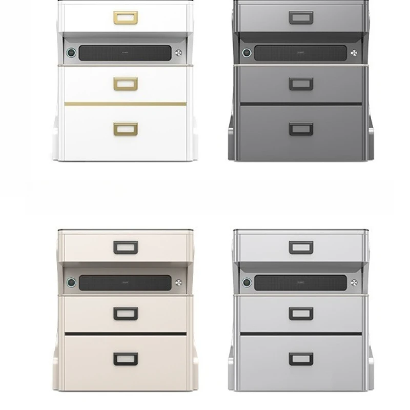

Safe Bedside Table Integrated Multifunctional Wireless Charging Modern Simple Bedroom Storage Cabinet Safe Smart