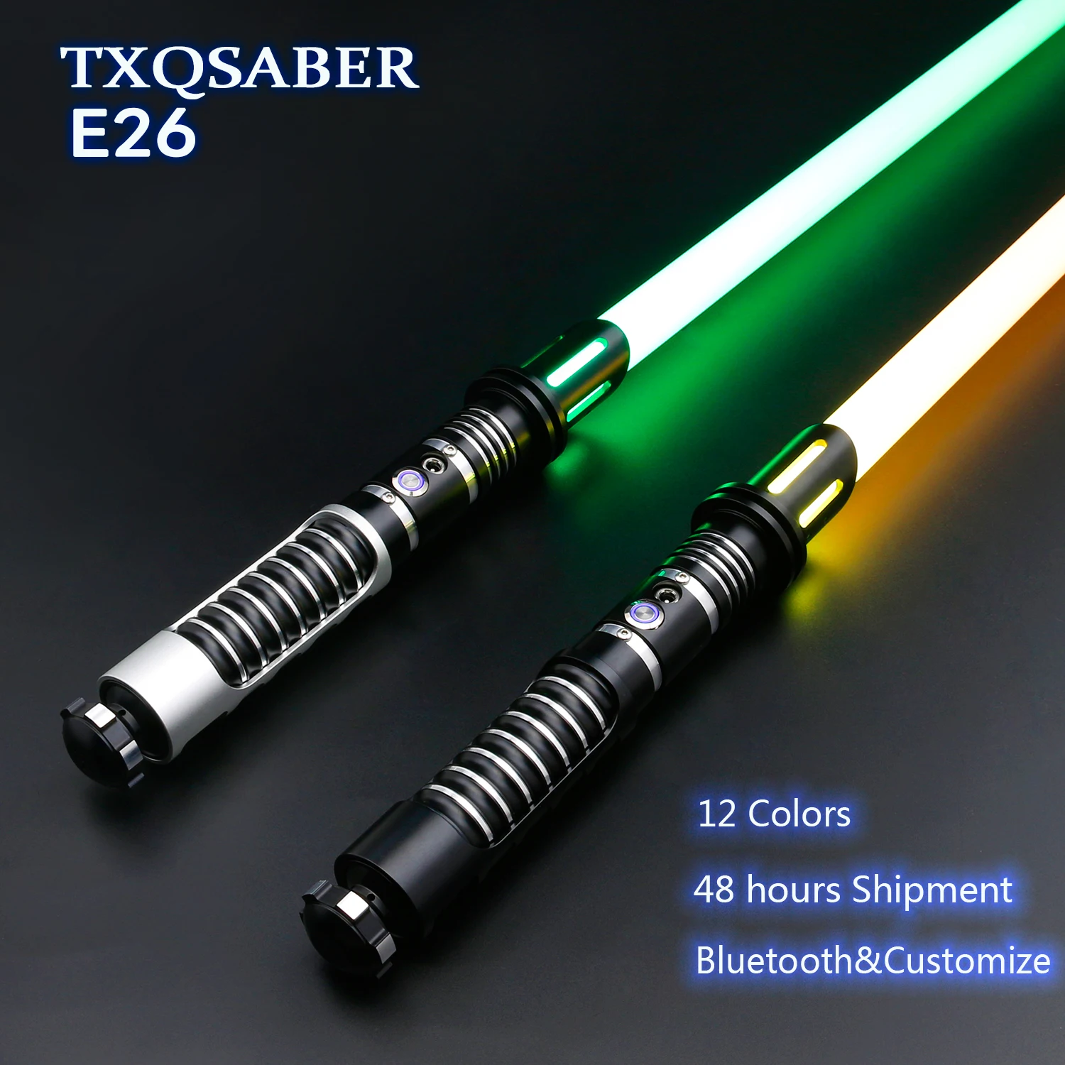 TXQSABER RGB Pixel heavy dueling laser sword Smooth Swing Metal Handle lightsaber Cosplay FOC jedi sword 27 soundfonts foc force