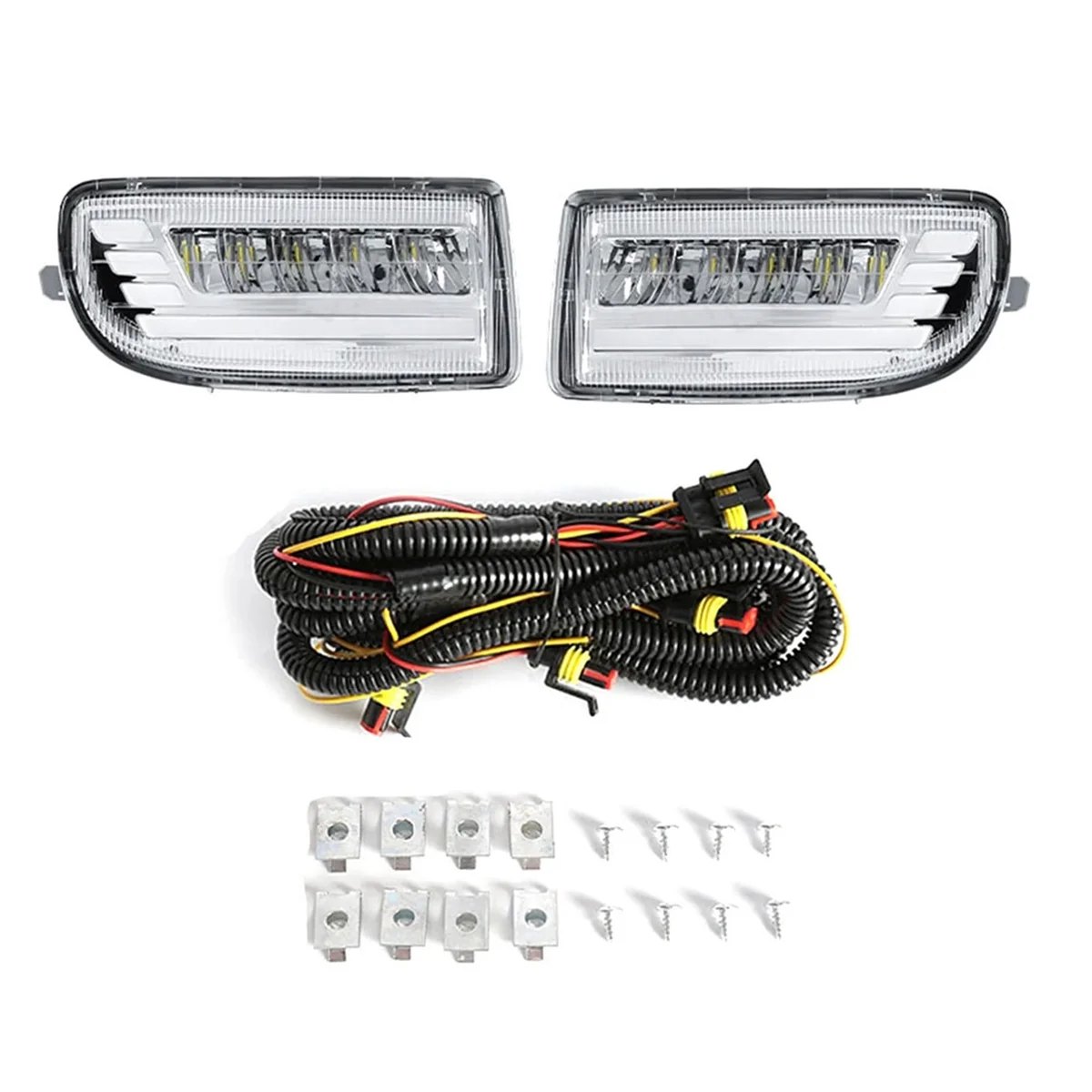 LED Fog Lights for Toyota Land Cruiser 100 LC100 UZJ100 FZJ10 1998-2008 DRL Turn Signal Daytime Driving Lamp