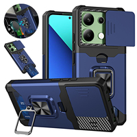 For Xiaomi Poco M6 Pro 4G Case Car Magnetic Holder Ring Armor Cases For PocoM6Pro Poko Little M 6 Pro M6Pro Card Slot Back Cover