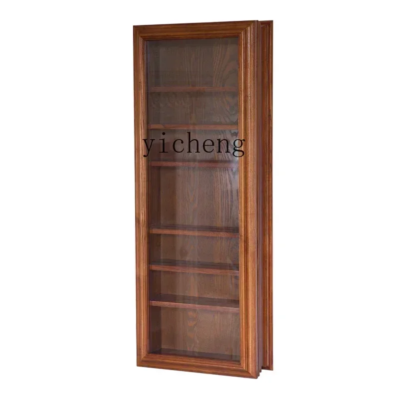 G2 Solid wood wall storage display household building cup plate display stand decorative cabinet