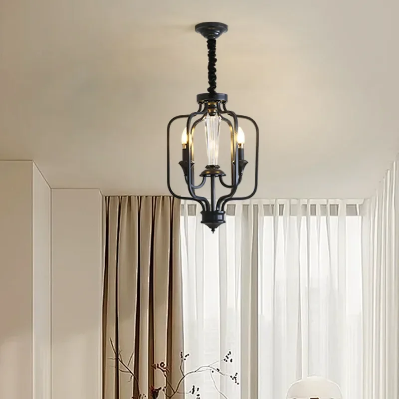 

FAIRY French Brass Restaurant Chandelier LED American Retro Living Room Bedroom Study Villa Hotel Cafe Corridor Pendant Lamp