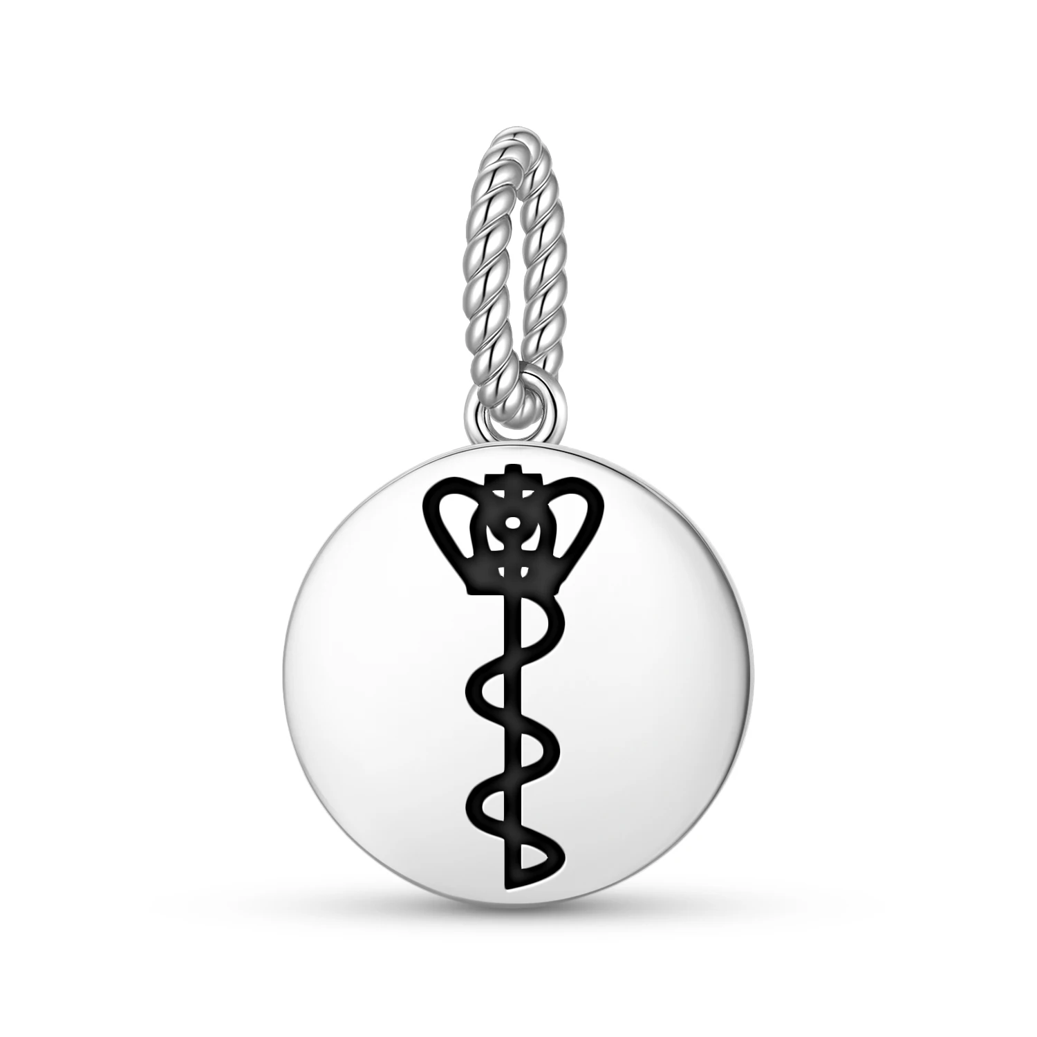 

Inuit Mace Pendant 925 Sterling Silver Symbol Charm Bead for Women Bracelet Necklace Jewelry Trendy