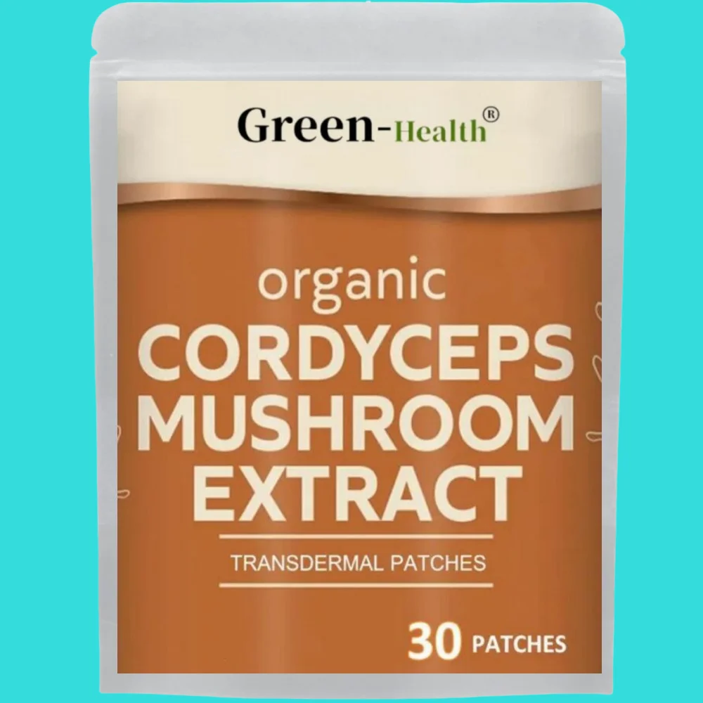 Cordyceps Mushroom Transdermal Patches Energy, & Immune Support-30 Patches One Month Supply