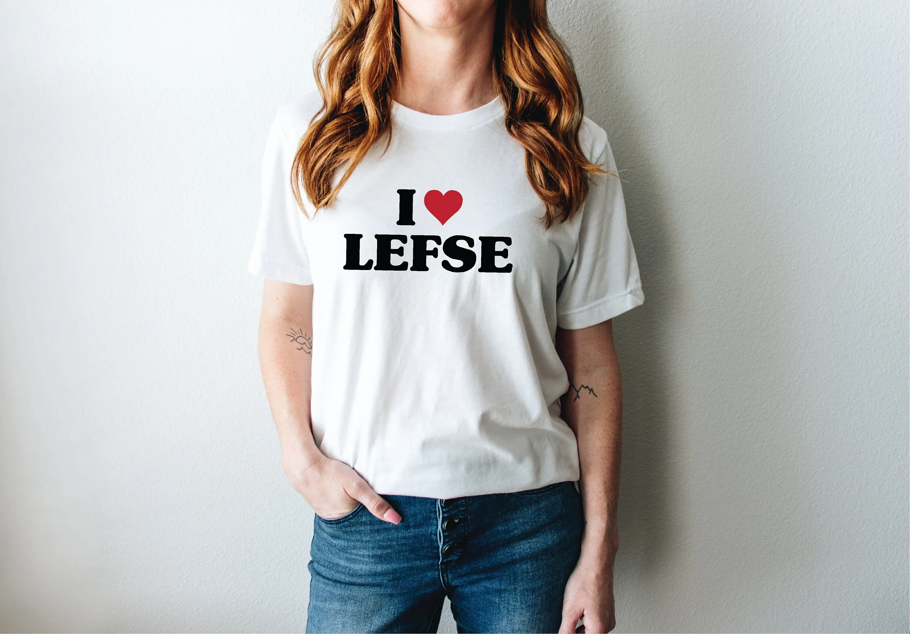 I Love Lefse T Shirt Rolling Team Making Scandinavian Clothing For Men Or Women Nordic Design