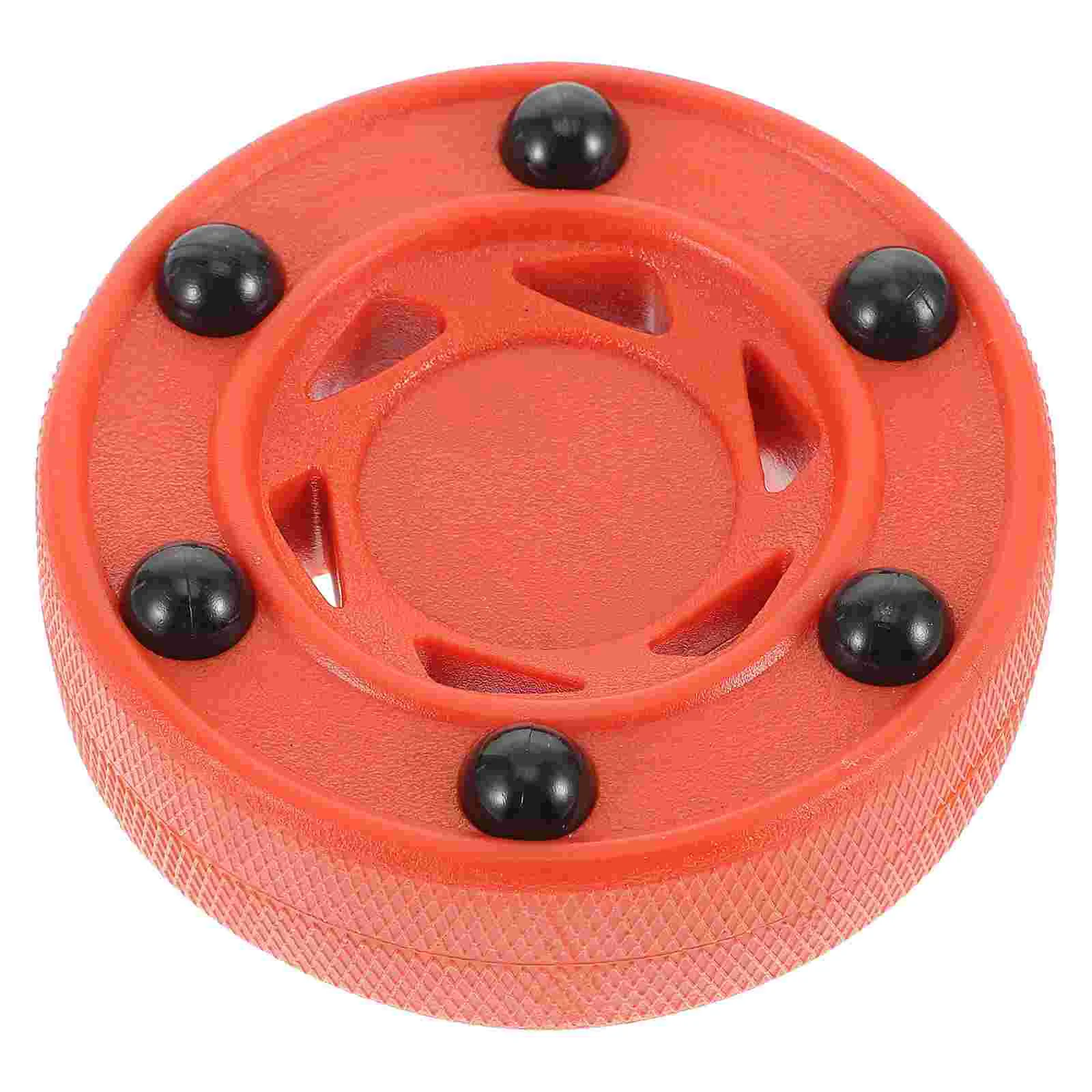 Street Hockey Puck Ball for Practicing Indoor Roller Game Training Inline Red Child