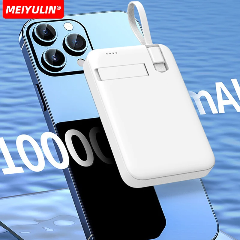 لساعة أبل المغناطيسية 10000 مللي أمبير في الساعة باور بانك لاسلكي محمول شحن سريع كابل بطارية خارجي آيفون 17 آيومي سامسونج