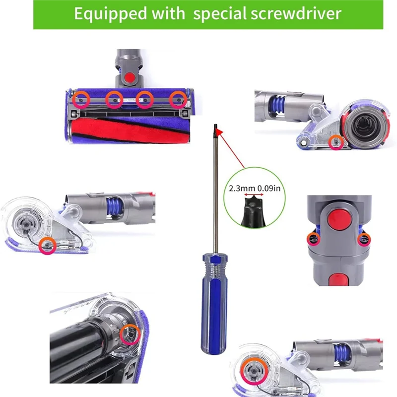 

B99A-Cleaner Head Clip Latch Tab Button Replacement For Dyson V7 V8 V10 V11 V15 Vacuum Cleaner Extension Wand Button