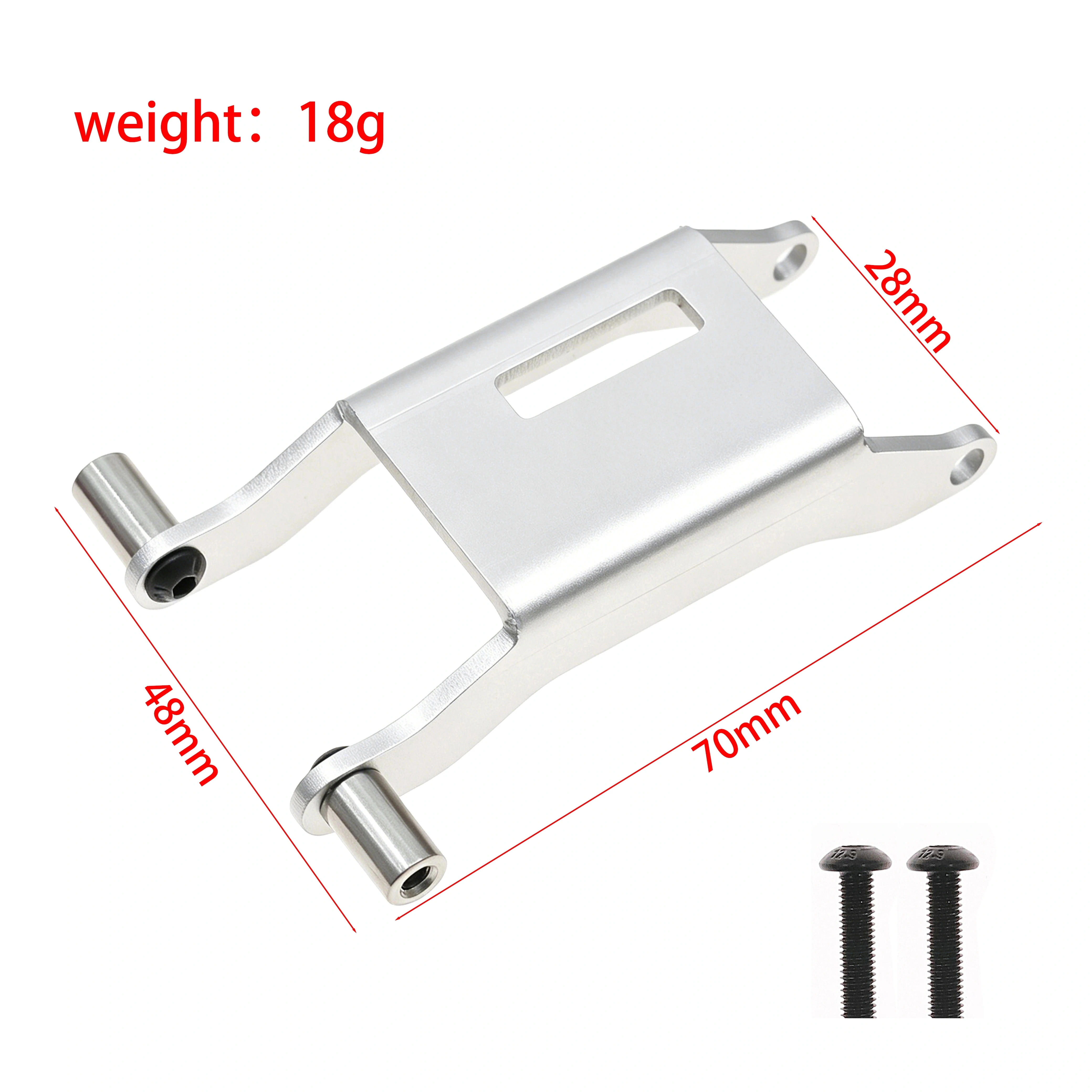 Gearbox Protector Skid Plate Stainless Steel Aluminum for Tamiya Wild One FAV 1/10 2WD Off‑Road Buggy Upgrade Parts