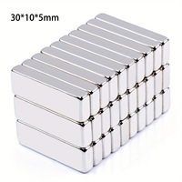 10pcs Heavy Duty Square Magnetic Strips 30x10x5mm – Fridge, Kitchen, Cabinet & Tool Storage