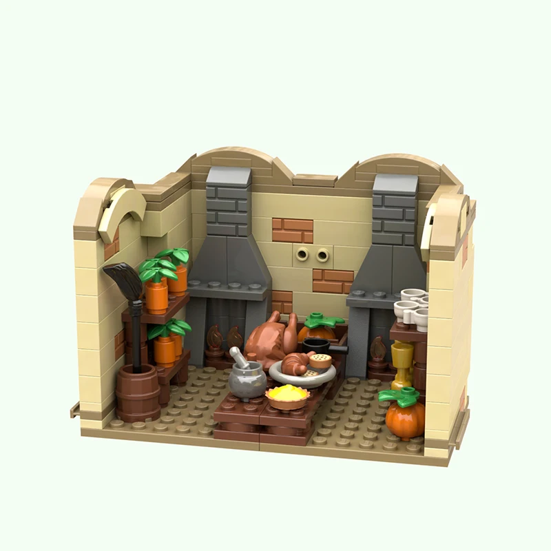 Modèle de film magique populaire, briques de construction MOC, maison, cuisine, technologie modulaire, cadeaux de vacances, assemblage de jouets pour enfants, costume
