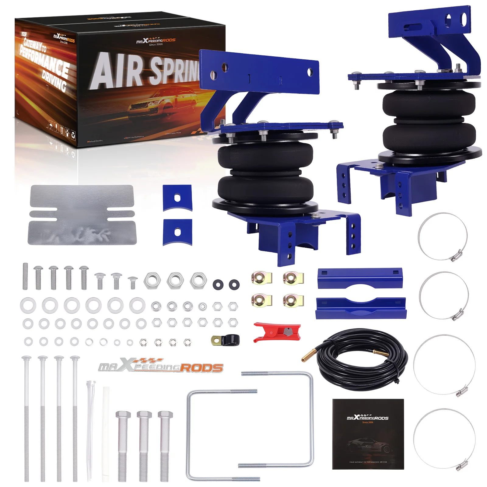 

Комплект мешков задней пневматической подвески 7500 фунтов для Ford F350 4x4 DUALLY 2023-2025, комплект пневматической пружины задней буксировки