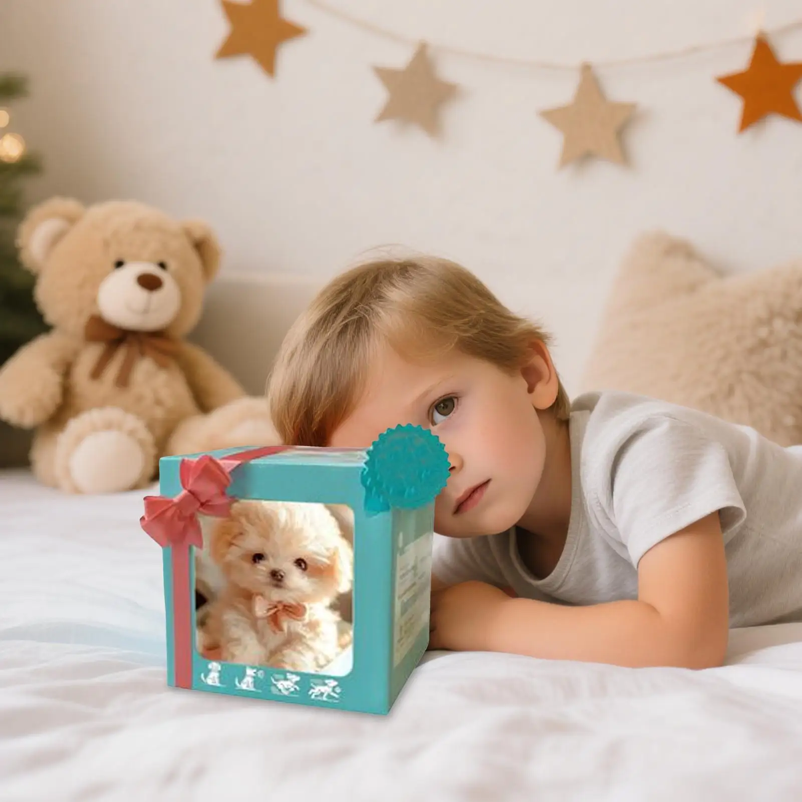 Cute Walking Dog Toy Battery-Operated with Sound Tail Wagging Barking Electric Puppy for Teens Adults Boys Girls Living Room