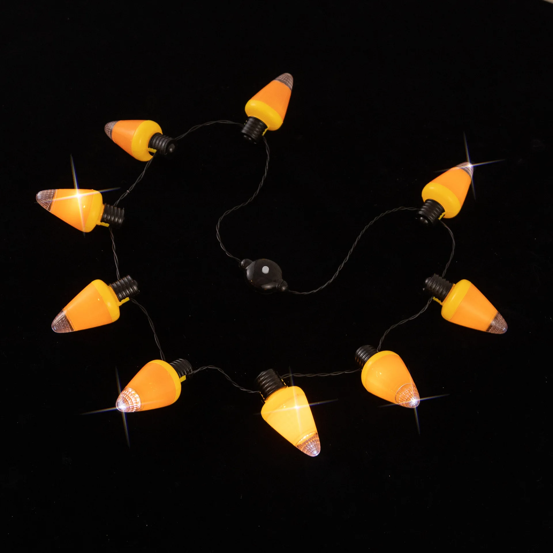 Nieuwigheid Grappige Kinderen Lichtgevende Ketting Creatieve Persoonlijkheid Cool Halloween Oogbol Pompoen Spook Led Lichtgevende Ketting