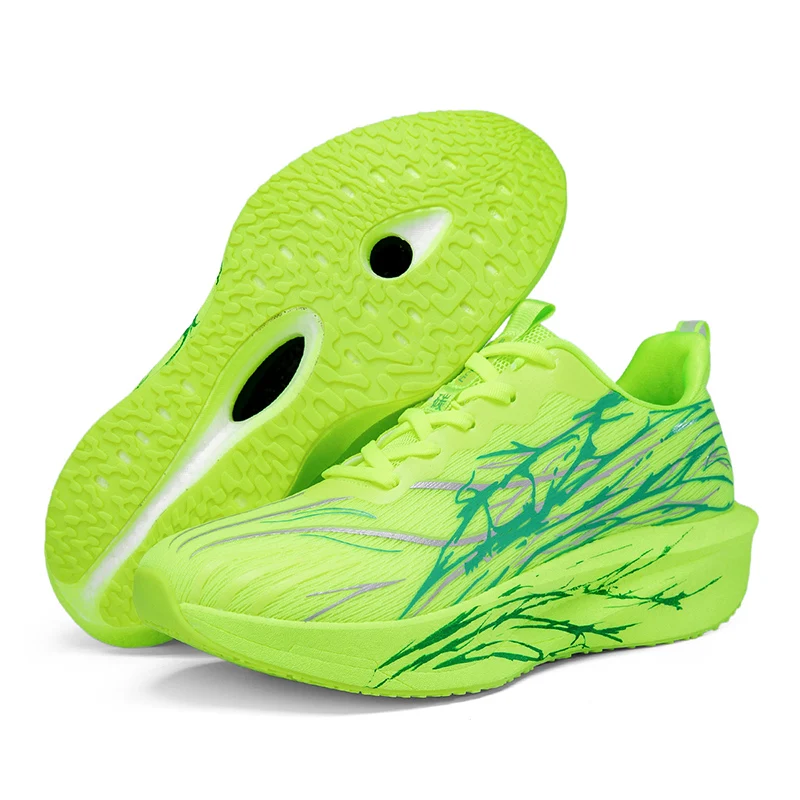 

Спортивная и повседневная обувь, мужская обувь, кроссовки для марафона с увеличенной воздушной подушкой, износостойкая резиновая подошва из тканого материала для всех сезонов, защита от износа