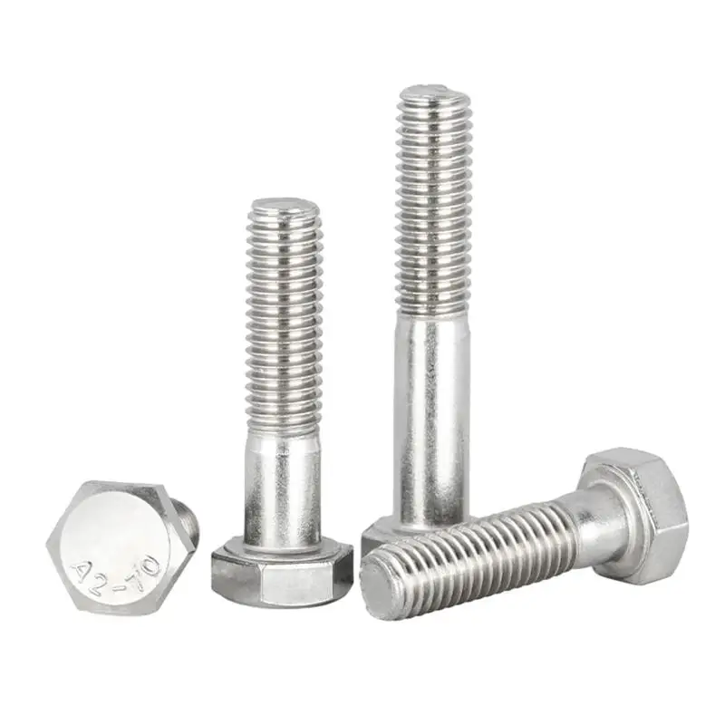 M6 M8 M10 M12 Partially Half Thread External Hex Head Screw Outside Hexagon Bolt DIN931 304 Stainless Steel