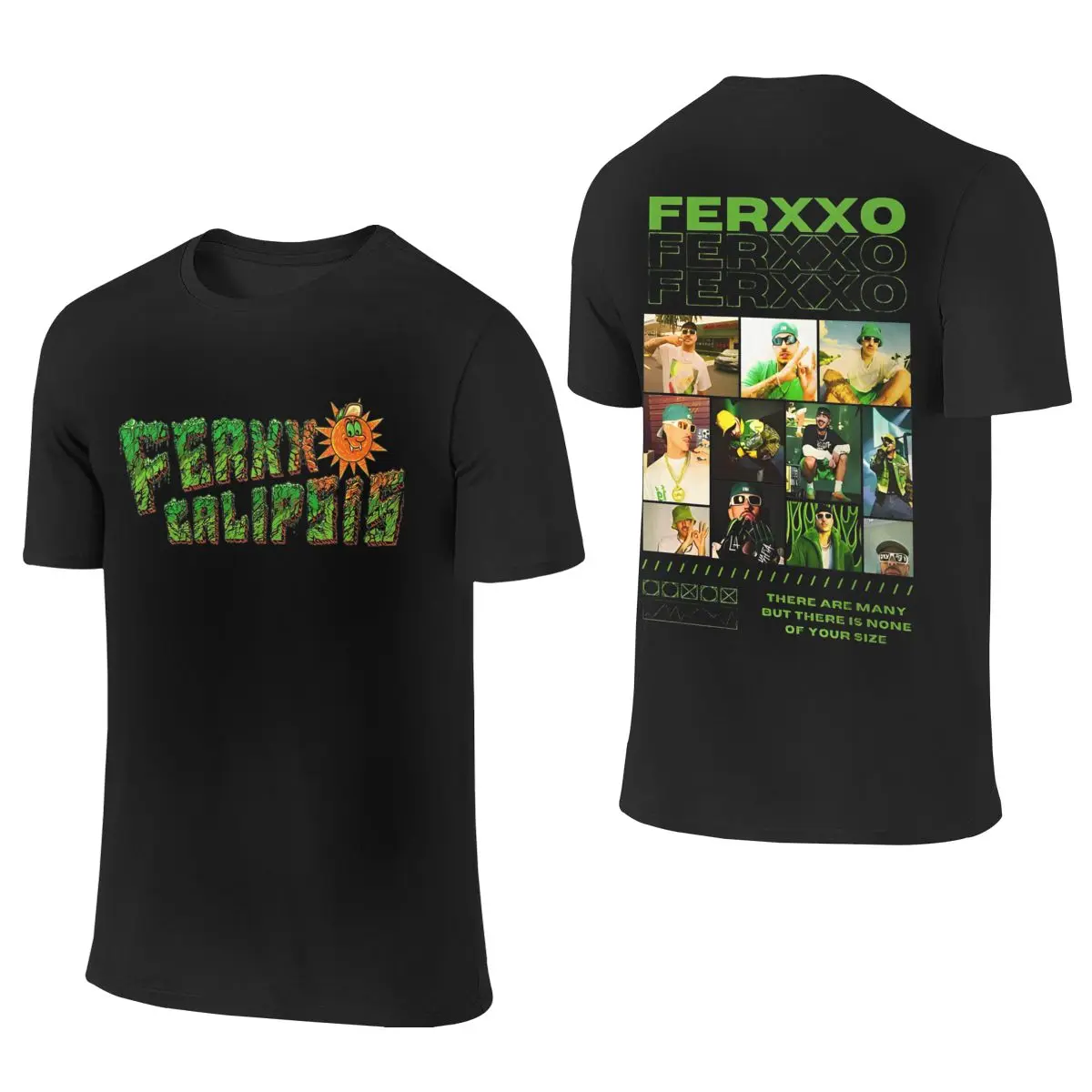 FerxxoCalipsis Tour 2024 Men Two Sides T Shirt Vintage Feid Ferxxo Sixdo Tee Shirt Short Sleeve T-Shirt Cotton Gift Clothes