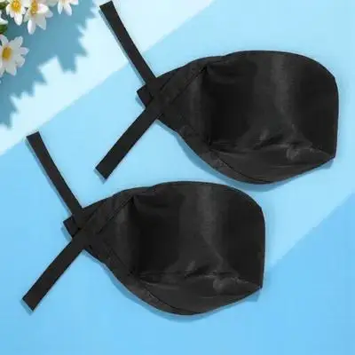 2Pcs Server Hat for Women Chef Turban with Ribbon Catering Skull Cap Kitchen Dining Hat Unisex Design