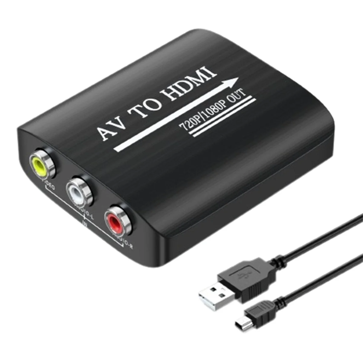 X62A_RCA to HDMI-Compatible Adapter AV to HDMI-Composite Converter