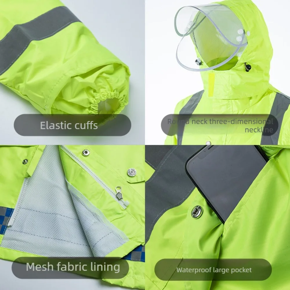 

Комплект спецодежды повышенной видимости 2026: водонепроницаемая дышащая куртка и брюки для дорожных работ и контроля движения