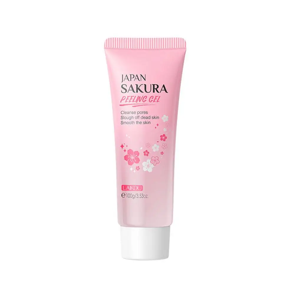 Exfoliating Face Scrub Peeling Gel Moisturizing Whitening Acne 100g All Skin Remove Blackhead & Clean Detoxifies O3P7