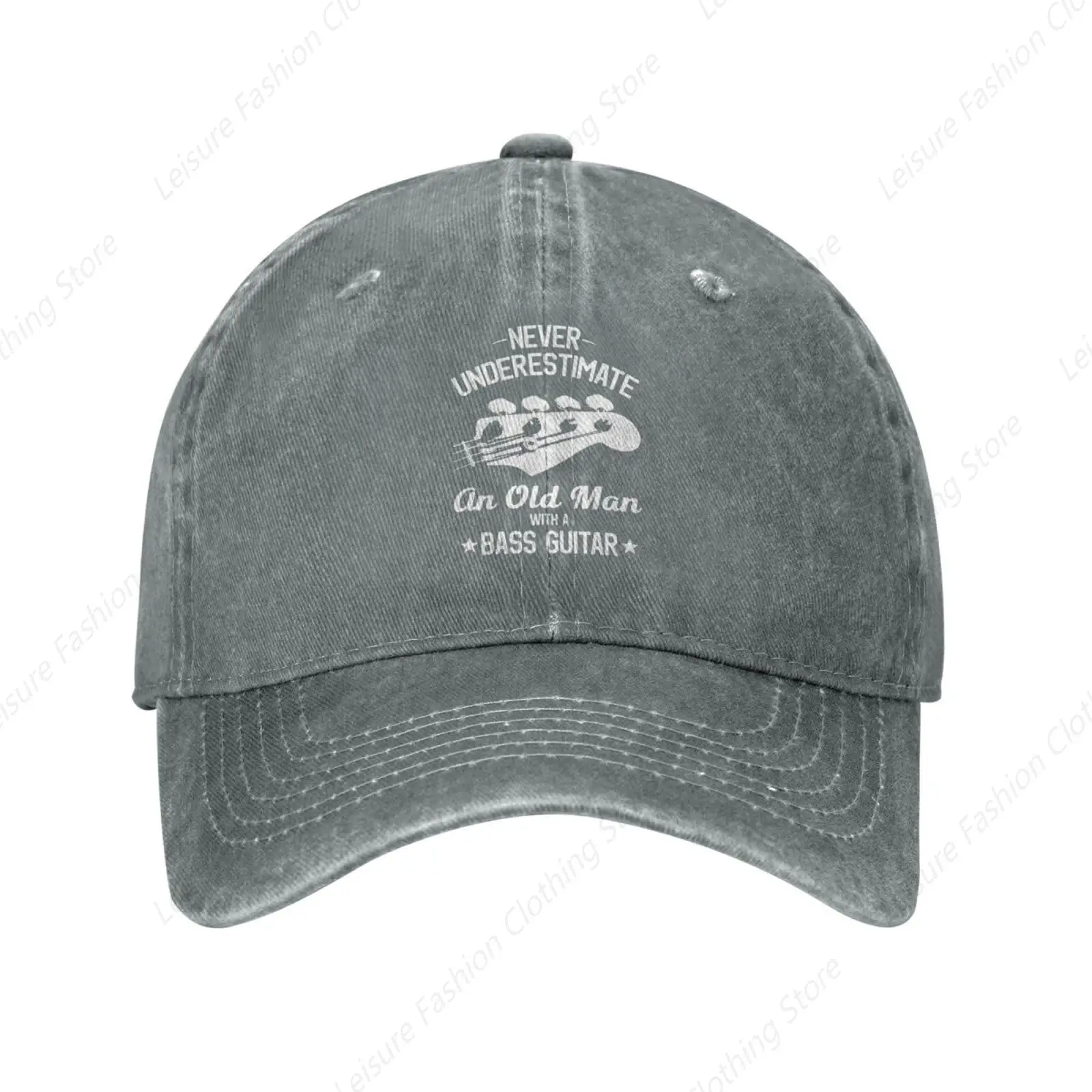 

Never Underestimate an Old Man A Guitar Hat Washed Cotton Vintage Baseball Cap Adjustable Trucker Hats