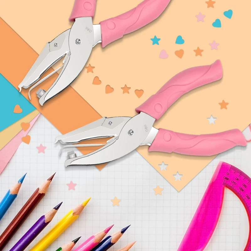 Niedlicher Einzellochstanzer für Scrapbooking, Papier, Kleidung, Stern-, Herz- und Kreisformen, DIY-Bastelzubehör, Locher, Perforator – Detail 3