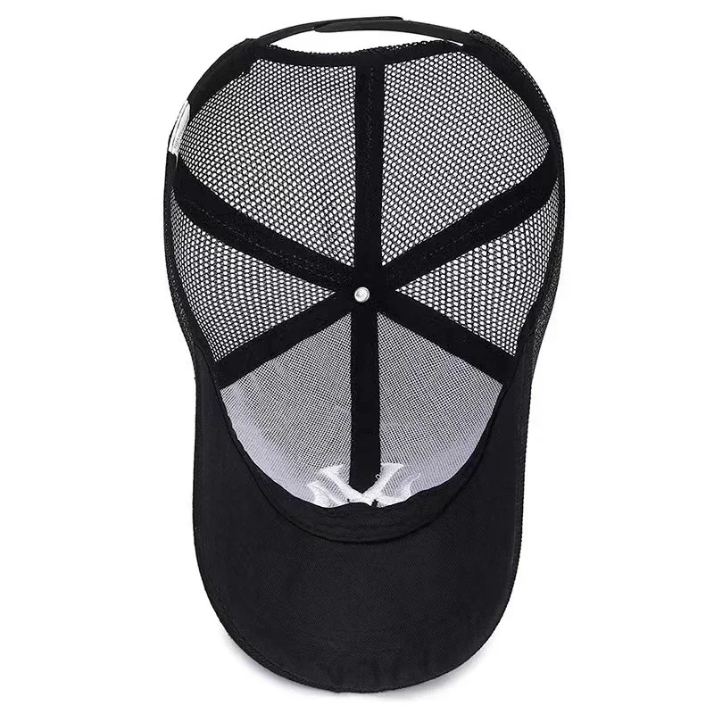 Summer Men Women Embroidered Letter Baseball Caps Cotton Adjustable Mesh Hip Hop Hat Casual Outdoor Sports Sunshade Hats