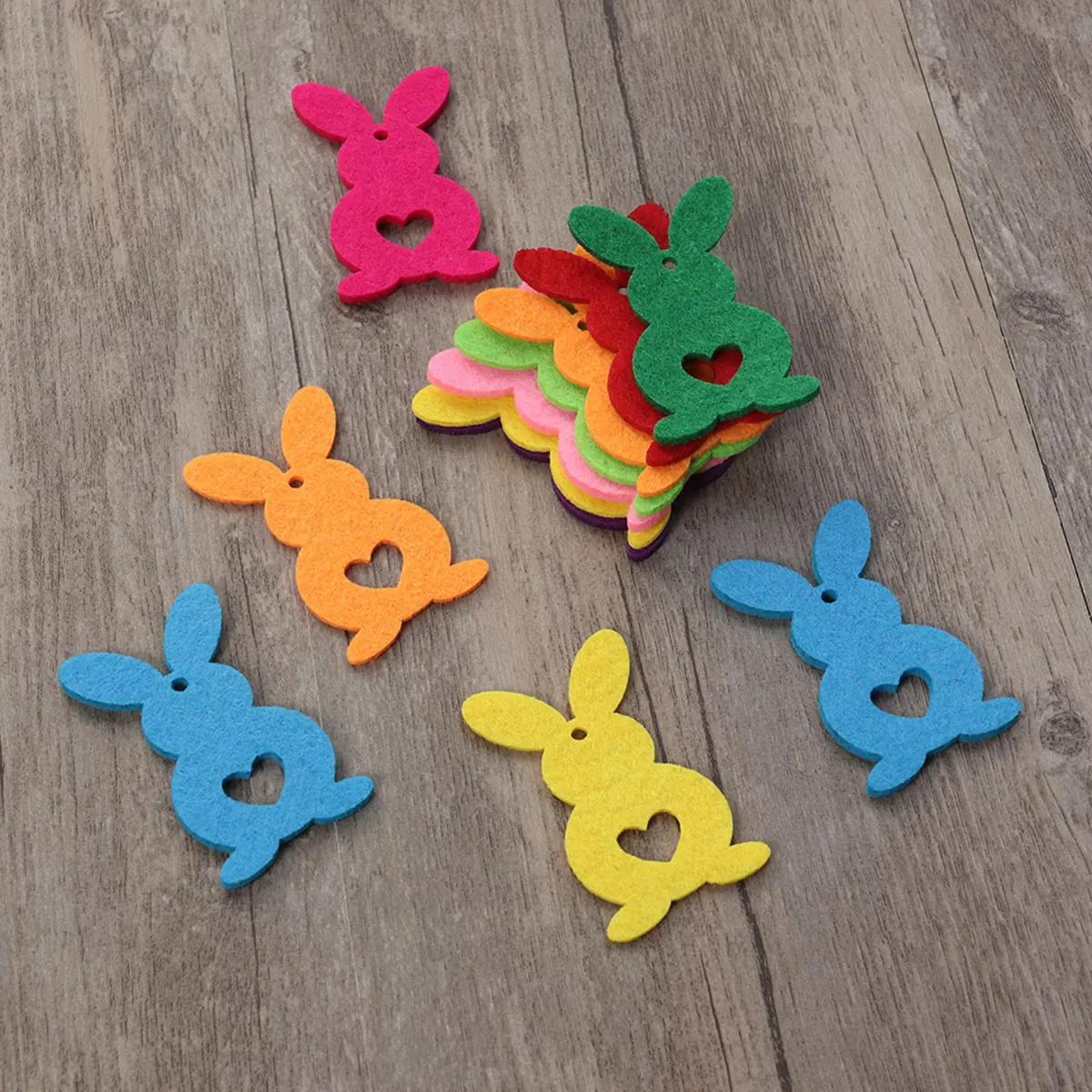 

12 Pcs Bunny Hanging Ornaments Craft Accessories Party Decoration Figurine for Home