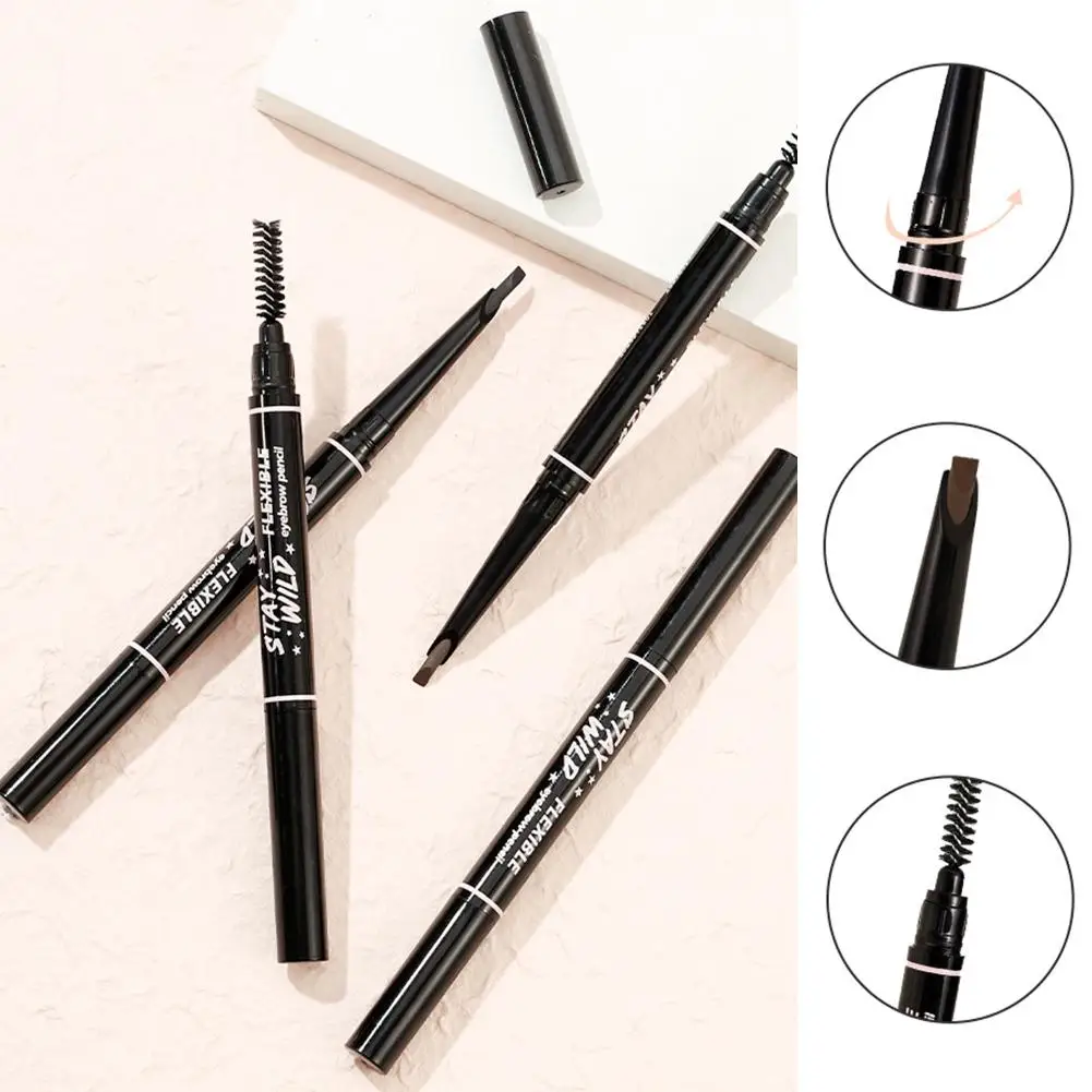 Eyebrow Pencil Waterproof High Quality Professional Brand Haozhuang Eyebrow Enhancer Female Cosmetics Makeup Cheap Chinese W7W8