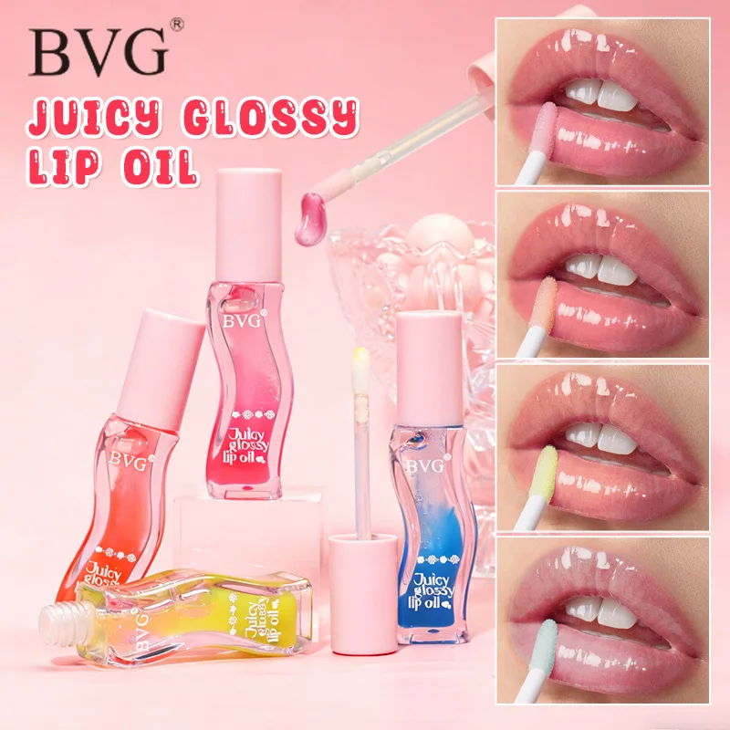 Juicy Glossy Lip Oil Double Color Shiny Lip Gloss Long Lasting Hydrating Lip Plumper Reduce Lip Lines lipstick