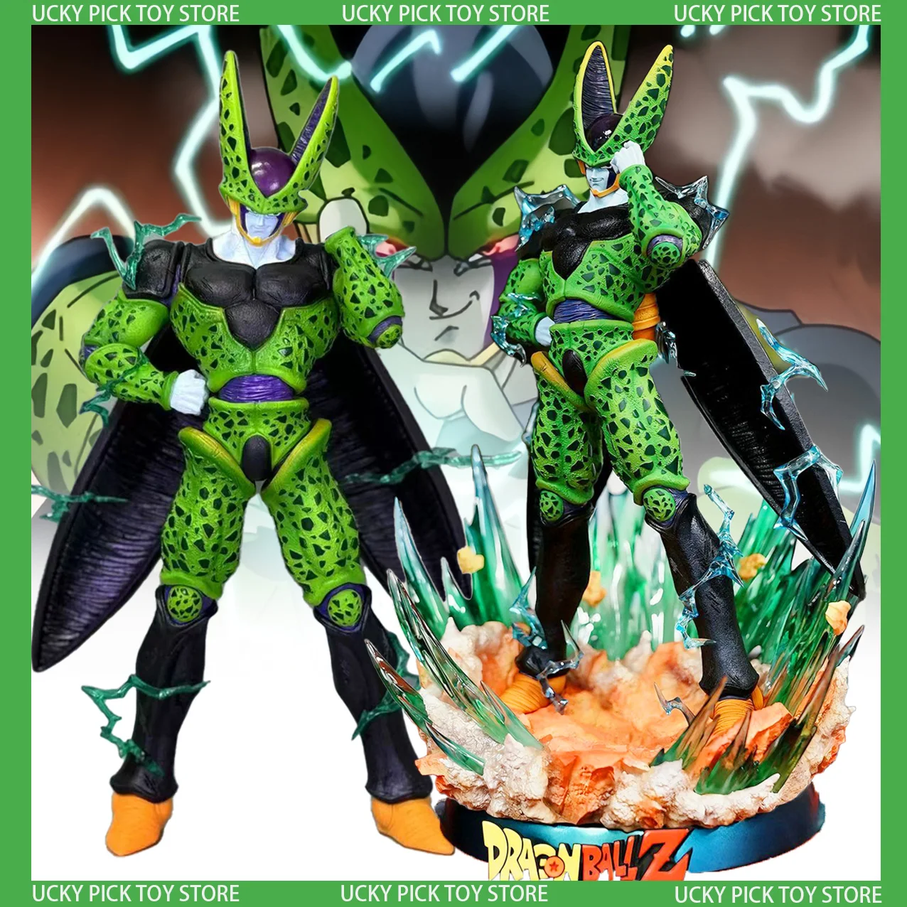 

35cm Hot Dragon Ball Z Perfect Cell Figure Cell Figurine Action Figures Pvc Statue Collection Statue Model Toys Gift
