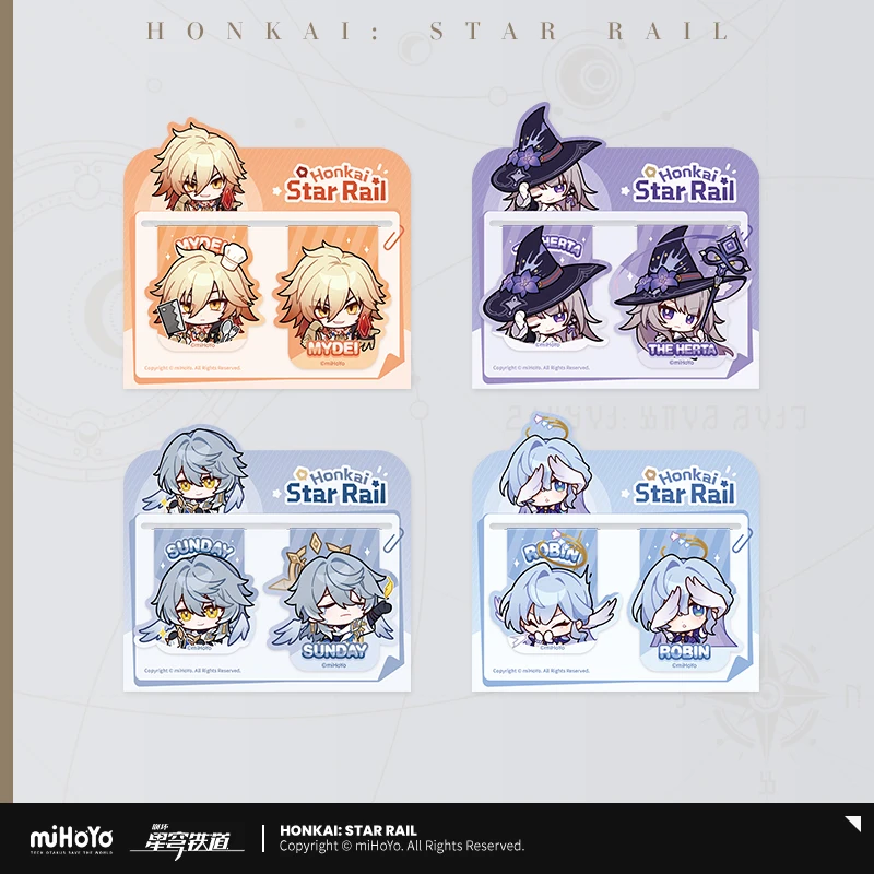 

Official Original Mihoyo Honkai Star Rail Sunday Fugue Robin Jiao qiu Kafka Aglaea Pack Bookmark Cosplay Gift