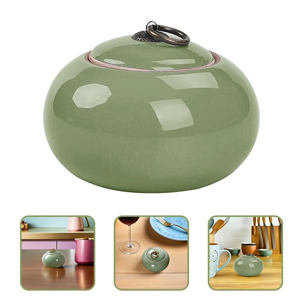 

Multi-functional Jar Ceramic Candy Coffee Container Spice Storage Loose Tea Canister