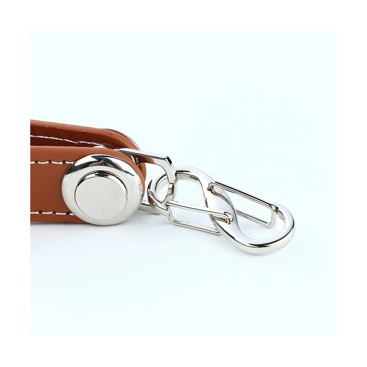 2PCS PU Leather Car Key Pouch Storage Case Wallet Holder Key Wallet Ring Housekeeper Pocket Key Organizer