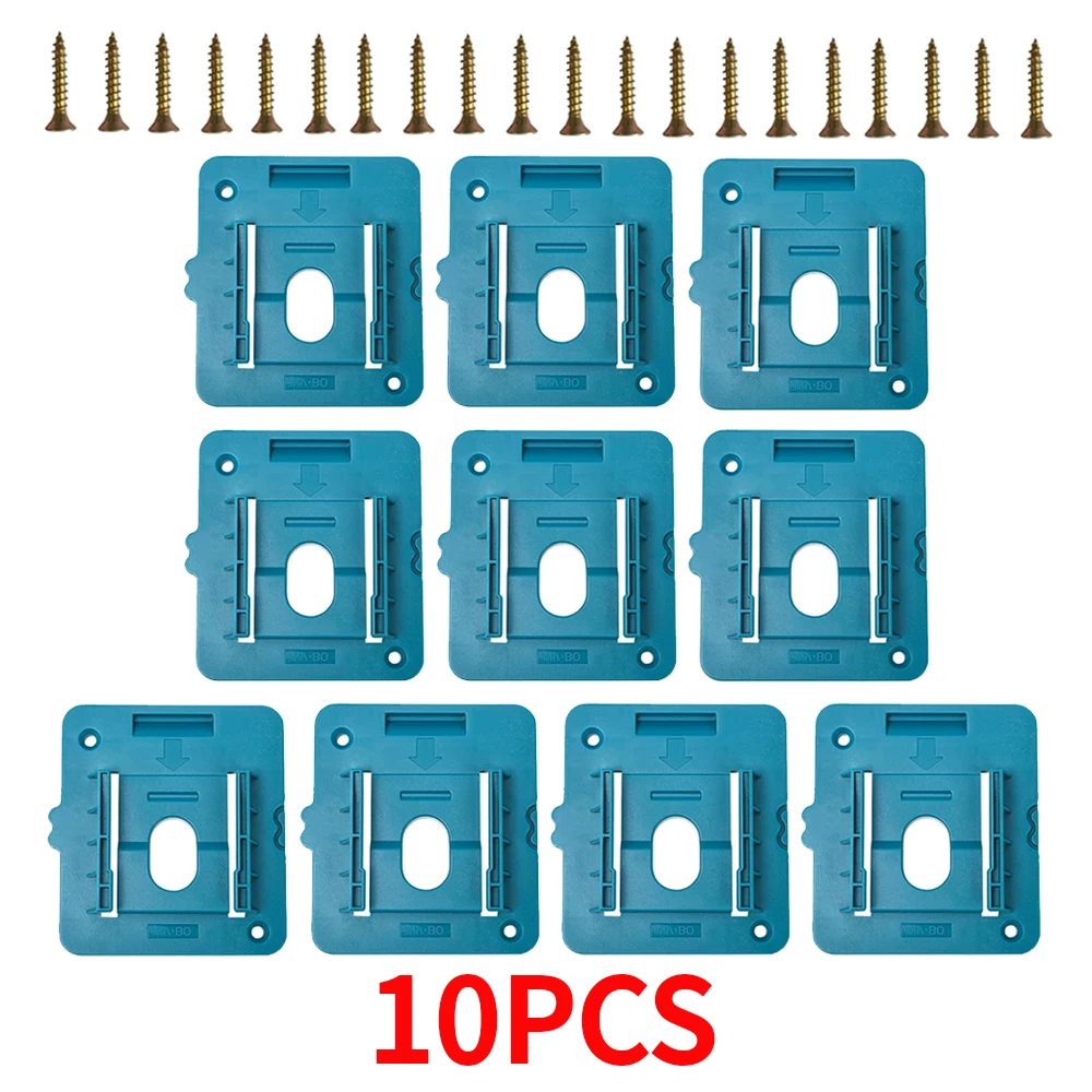 1-10 STUKS Batterij Houder voor Makita 18V Li-Ion Batterij Gereedschap Machine Houder Opbergrek Muurbevestiging voor BL1860 BL1850 (Geen Batterij)