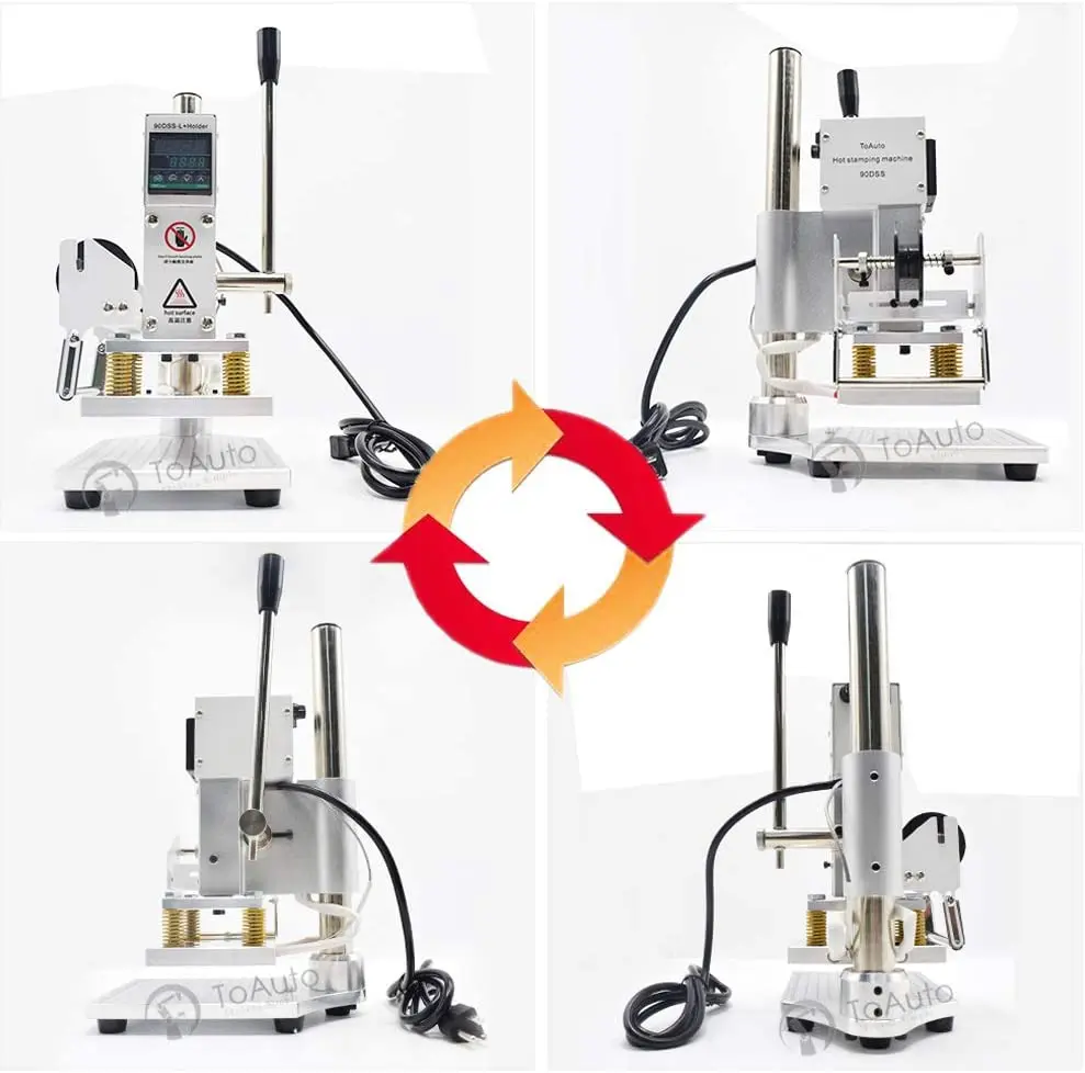 110/220V Hot Foil Stamping Machine of Optional Size and Digital Temperature Control for PVC Leather PU Paper Logo Embossing