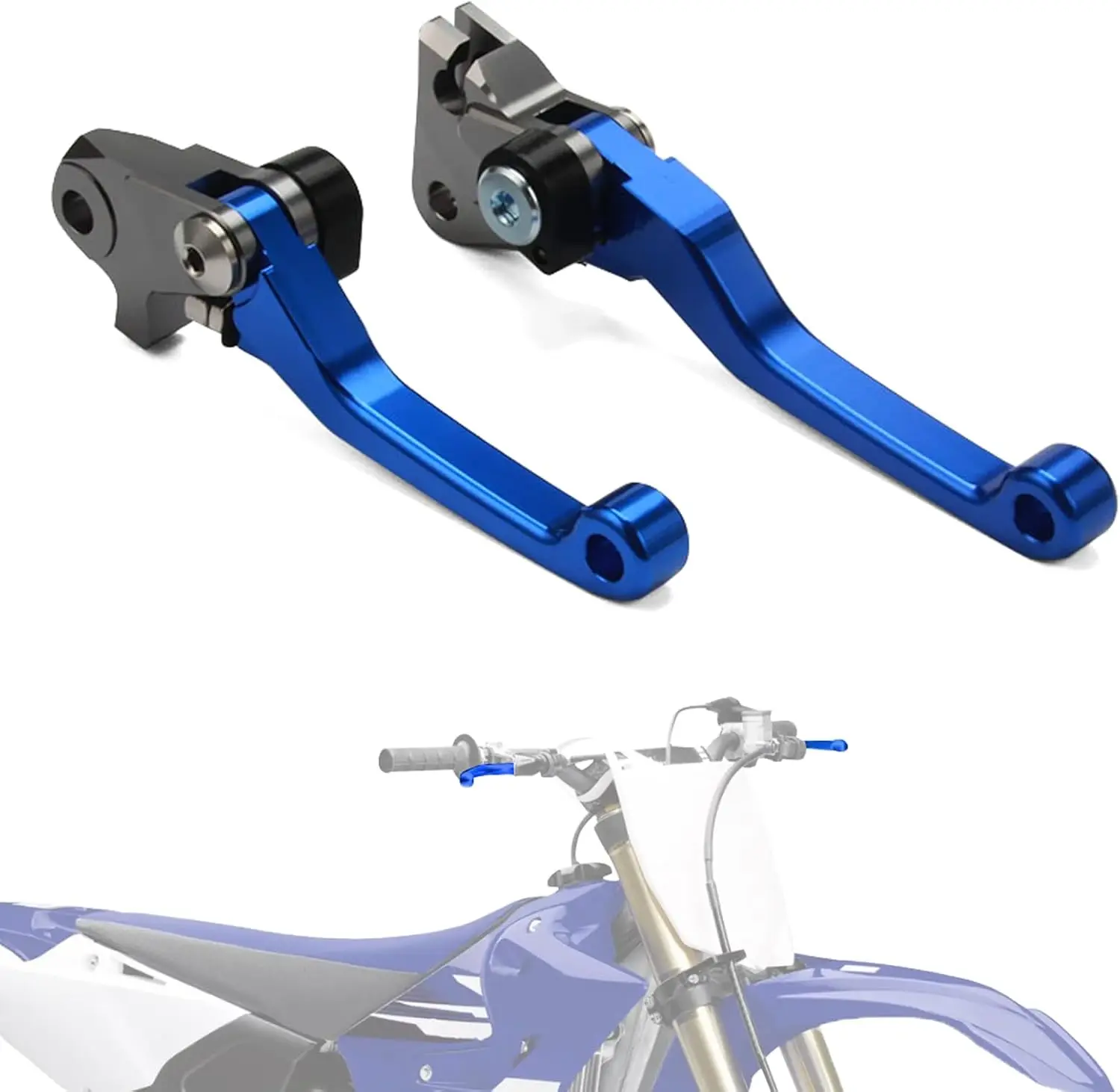 

Adjustable CNC Motorcycle Brake Clutch Lever Set for YZ125 YZ250 YZ450 09-23 Blue