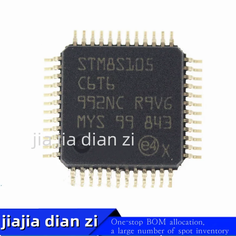 2pcs/lot STM8S105C6T6 STM8S105 IC MCU 8BIT 32KB FLASH 48LQFP ic chips in stock