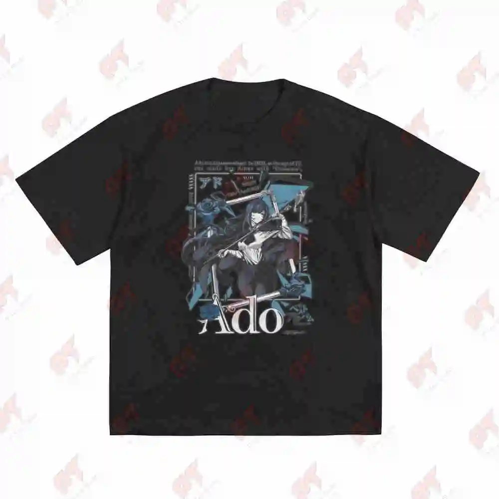Ado Virtual Singer J Pop Anime Short Sleeve Tee 100% Cotton T-Shirt