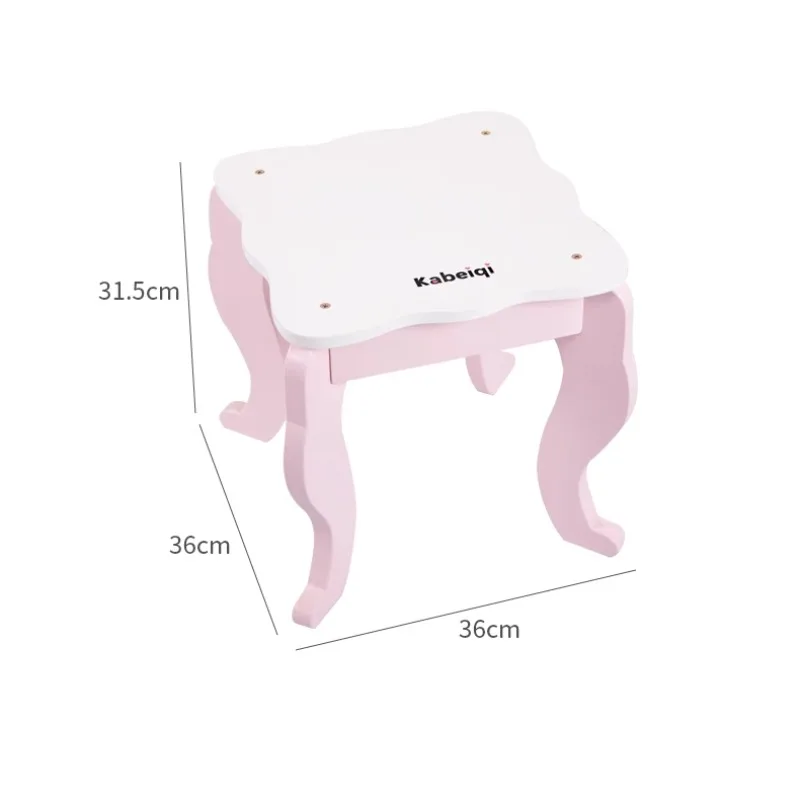 Present Cosmetic Children's Dressers Stool Set Makeup Children's Dressers Little Girls Toaletka Dla Dziewczynek Kids Furniture