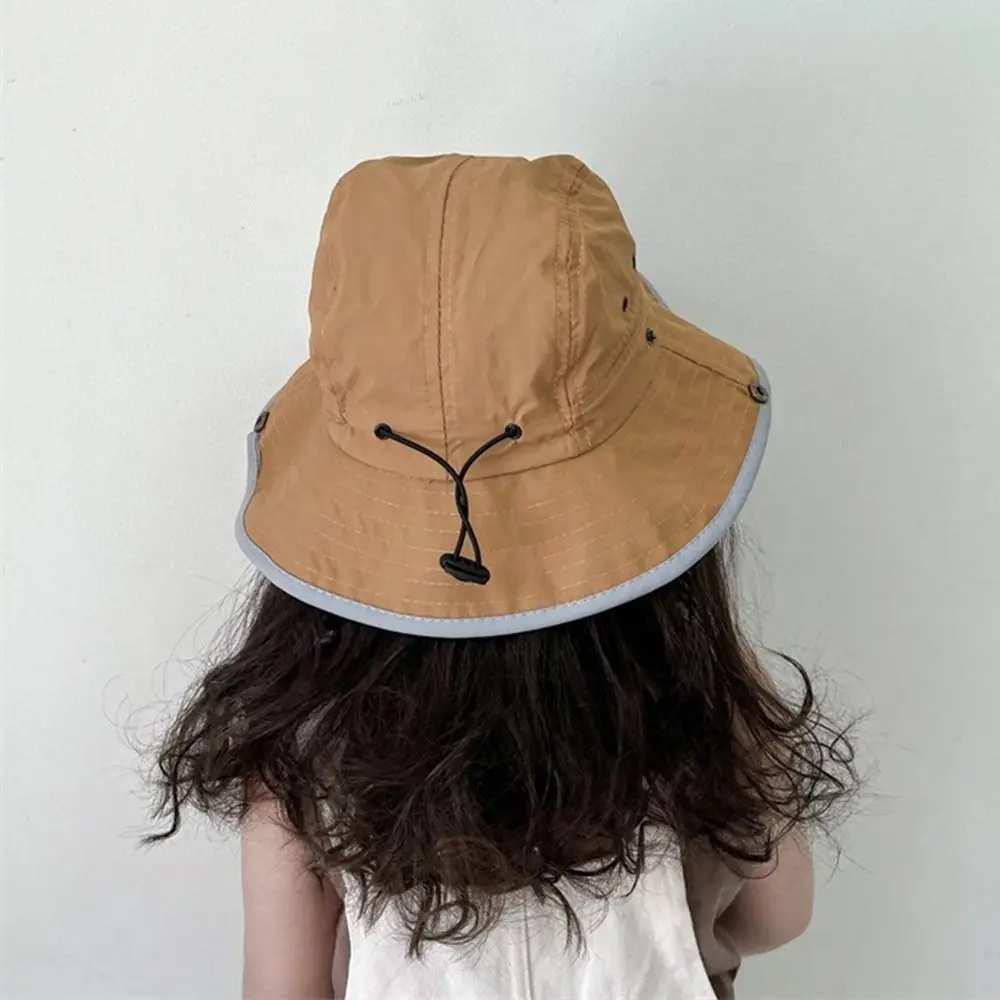 

Ins Summer Baby Bucket Hat Quick-dry Korean Letter Children Sunhat Outdoor UV Protection Fisherman Hat Boys Girls