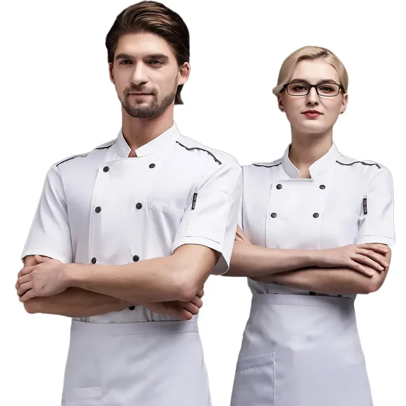 Hot Pot Restaurant Chef vêtements de travail manches courtes Style chinois hôtel chinois Restaurant Barbecue vêtements de travail serveur uniformes