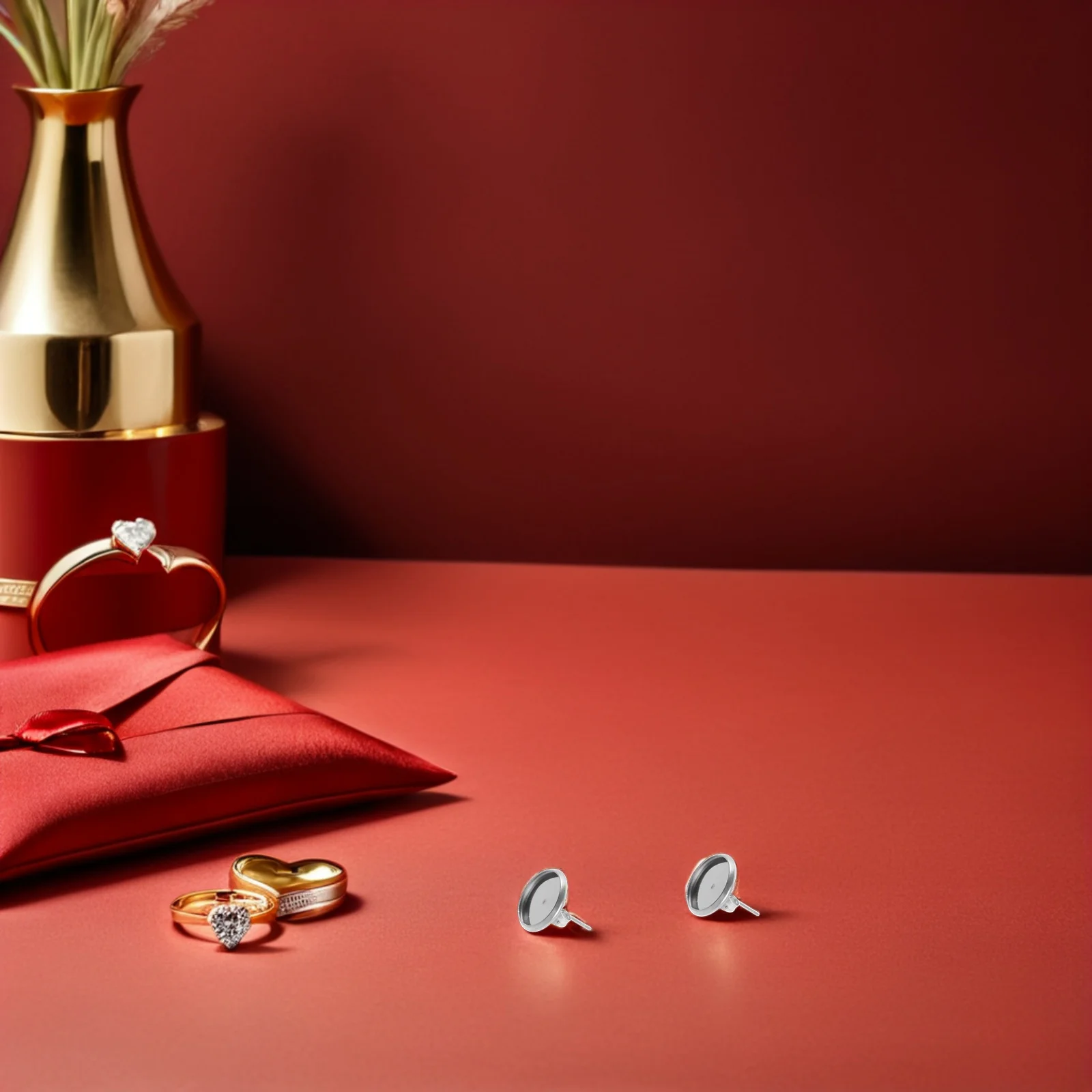 

180pcs 6Mm Stainless Steel Bezel Tray Cabochon Earring Settings Diy Jewelry Making Crafts Round Blank Base For Earrings Metal