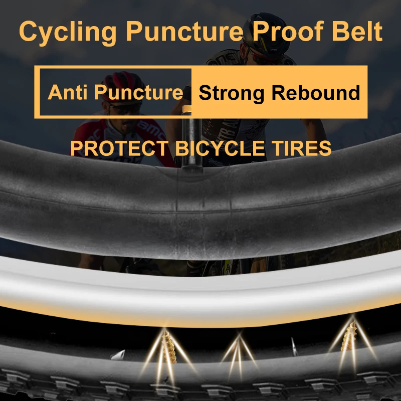 2Pcs Tyre Protection Bicycle Bike Tire Liner Anti Puncture Proof Belt Tape Protector Set Mountain Road Cycling Polyurethane Pad