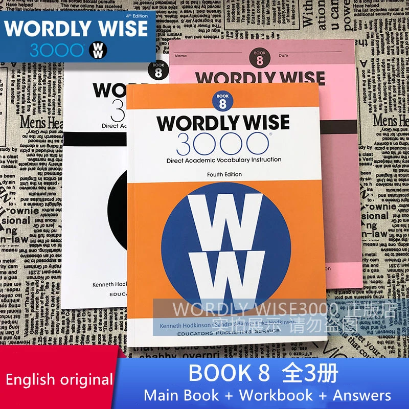 

WORDLY WISE 3000 Book K-Book12 IELTS TOEFL English Word Vocabulary Expansion Book 8 English Learning for Children Free Shipping