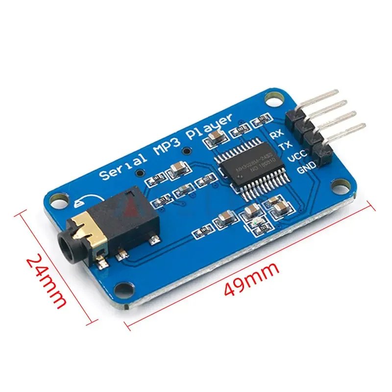 YX6300 YX5300 UARTควบคุมSerialโมดูลMP3 เครื่องเล่นเพลงโมดูลสำหรับArduino/AVR/ARM/PIC CF