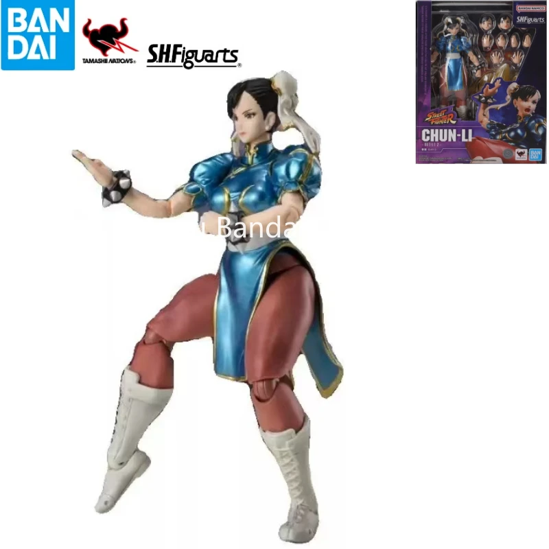 In Stock Brand New Bandai SHF Street Fighter Series Chun-Li -Outfit 2 - Movable Anime Doll Figure Ornament Model Gift